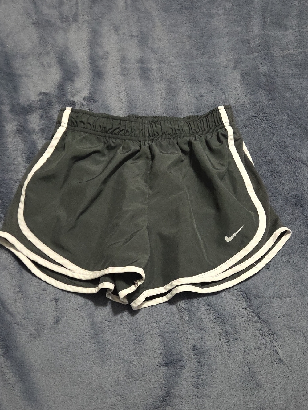Nike Women's Black Athletic Shorts with White Trim